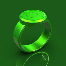 green lantern jewelry cosplay ring 3d print model - Mito3D