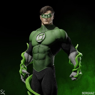 verde lanterna 3d Stampa Lanterna dc dccomics superuomo Batman uomo ferro ghiottone Ragno Giordania parallasse sinestro hal supereroe i fumetti passatempo Fai 3d print model - Mito3D