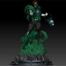 green lantern fan art dc greenlantern figurines statue scultping 3dprinting 3d print model - Mito3D