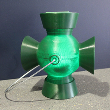linterna verde hal jordan, inspirado en la batería de poder varios energía 3d print model - Mito3D