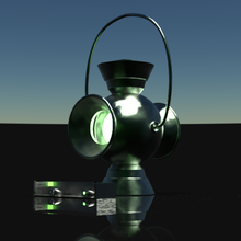 verde lanterna lampada 3d print model - Mito3D