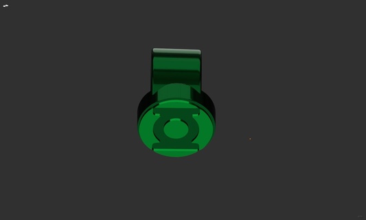 vert lanterne bague 3d print model - Mito3D