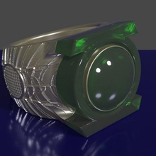 green lantern ring Schmuck Kunst - Spielzeug 3d print model - Mito3D