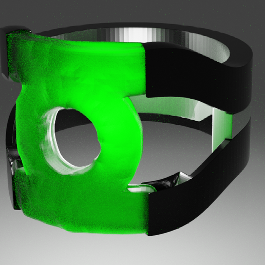 green lantern ring dc comics jewelry 3D print model - Mito3D