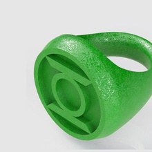 yeşil Fener yüzük moda kolordu kostüm 3d print model - Mito3D