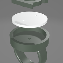 verde lanterna anel 3d print model - Mito3D