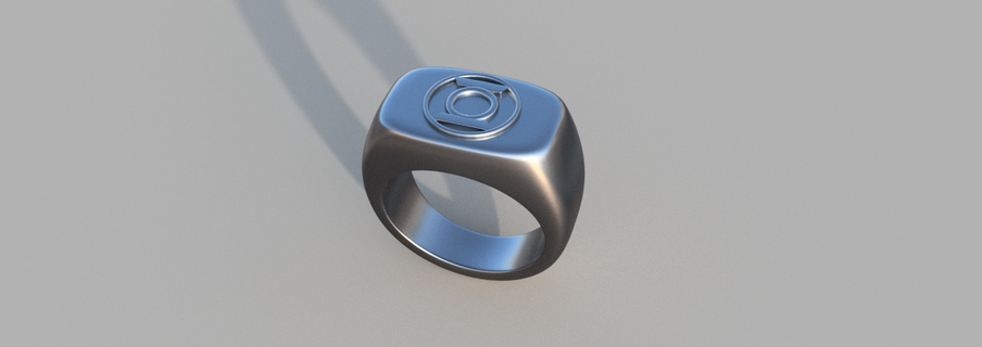 Grün Laterne Ring Superheld Leistung böse 3d print model - Mito3D