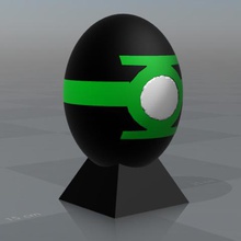green lantern superhero eggs game superheroes psl 3d print model - Mito3D
