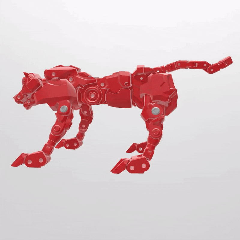vert Lion mode robot 3D print model - Mito3D