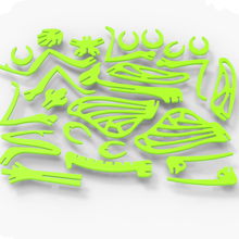 yeşil mantis bulmaca çeşitli sanat oyuncak 3d print model - Mito3D