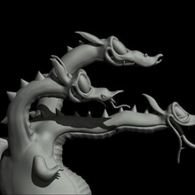 vert rencontre cuphead art greenmatch figure dragon créature sculpture miniature 3dprint figurine jeux vidéos 3d print model - Mito3D