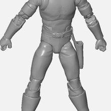 vert ranger figure corps art Puissance rangers foudre collection Bandai Hasbro 3d print model - Mito3D