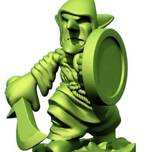 verde maré amostra goblin jogos dd dnd masmorras dragões miniatura miniaturas interpretação papéis tampo mesa guerra brinquedo acessórios 3d print model - Mito3D