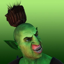 verde troll gioco fantasia umana figura bene art creatura carattere 3d print model - Mito3D