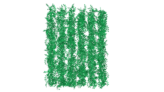 green wall - flower plant tree garden 3d print model - Mito3D