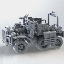 pelleverde camion 28mm miniatura orks tavolo veicolo wargaming warhammer 40k wh40k veicoli 3d print model - Mito3D