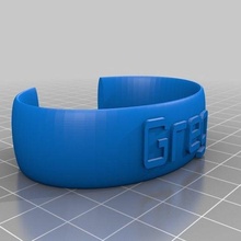 greg band jewelry customized bracelets 3d print model - Mito3D