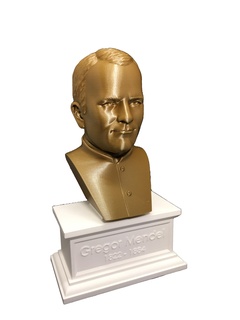 Gregor Mendel biólogo pai moderno genética fracasso arte bronze biologia ervilha 3d print model - Mito3D