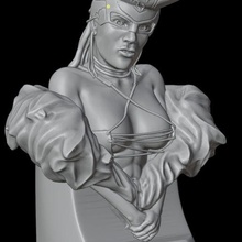 gremla kraliçe oyun bitmiş dinamik spektrum Scultura heykel minyatür göğüsler Petas seksi güzellik Sanat oyuncak Kostüm oyunu anıt figürinler 3d print model - Mito3D