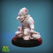 gremlin thrower game monster dnd goblin miniature heroes3 tabletop rpg 28mm 3d print model - Mito3D