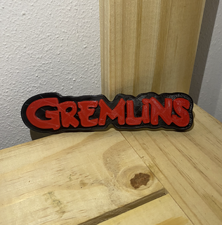 gremlins logo gremlins 3d print model - Mito3D