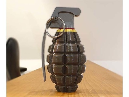 grenade Jeu valoriser guerre jouet statue figurine arme armé sourit fusil 3d print model - Mito3D