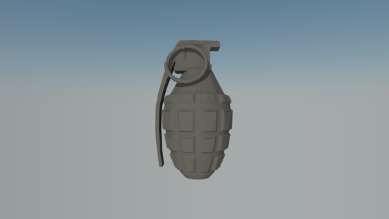 grenade 3d print model - Mito3D