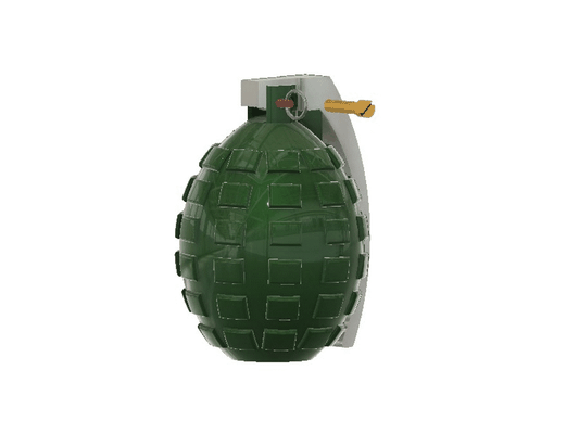 grenade jeu jouet guerre rambo 2024 colonel paris zelda pop funko jeu pistolet explosion 3d print model - Mito3D