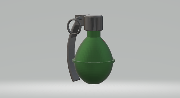 grenade ww2 smoke fumigant algeria indochina ww1 cosplay 3d print model - Mito3D