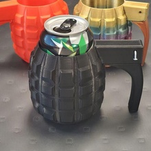 grenade koozie soda drink decoration coozie holder fun guns functional 3d print model - Mito3D