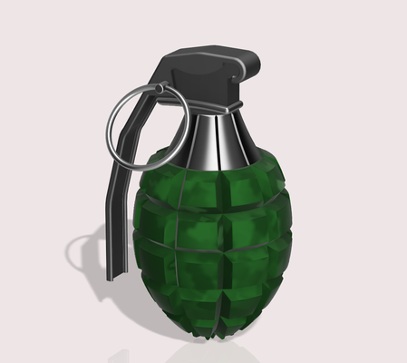 grenade pineapple style version 3 game war prop cosplay call duty modern warfare decoration 3d print model - Mito3D
