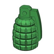 grenade tire valve cap 3d print model - Mito3D