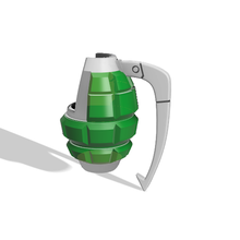 grenades Bakugo boucle d'oreille porte clés bijoux cachan deku Todoroki héros académie boku 3d print model - Mito3D