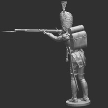 grenadier napoleon standing shooting infantry soldier 1rst empire chrisnapo 3d print model - Mito3D