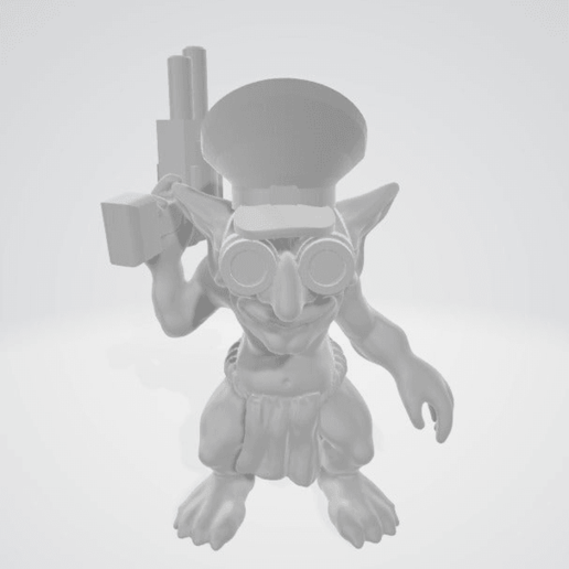 gretchin leader art creatures ork 3D print model - Mito3D