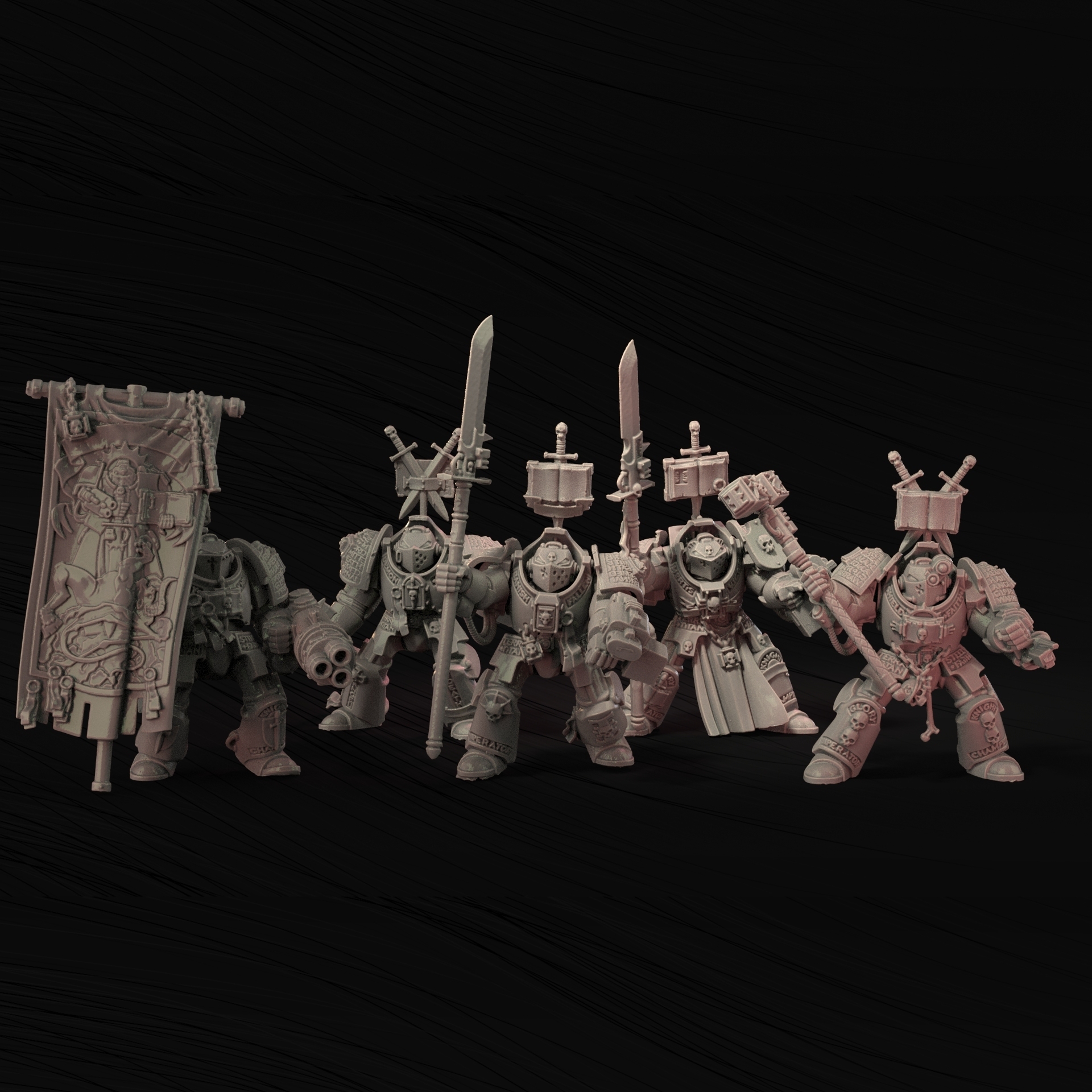 grau vernichter kader v1 spiel krieg hammer schwestern platz nonnen mini 28mm of stille marinesoldaten horus sororitas terminatoren bruderschaft terminator ritter blutig bewachen 3D print model - Mito3D