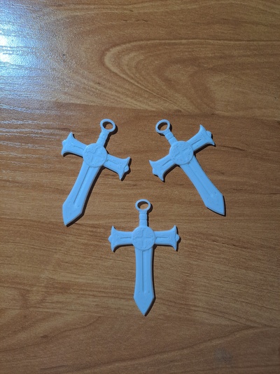 grey fullbuster fairytail cross cosplay necklace keychain prop fun anime 3d print model - Mito3D