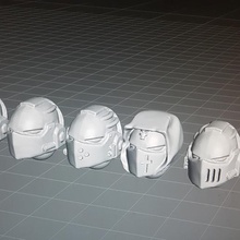 grey knight space crusader helmets game 40k warhammer helmet marine 3d print model - Mito3D
