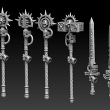 grey knights nemesis weapon conversions game warhammer warhammer 40k space marines inquisition grey knights tabletop gaming hobby games miniatures minis warriors sci-fi warriors conversion parts bits weapons