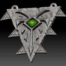 grey seer skaven amulet larp warhammer fantasy neckpiece totalwar ageofsigmar 3d print model - Mito3D