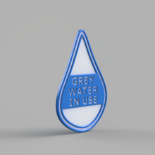 grey water use sign home outdoor garden tools safety signs outdoors 3d print model - Mito3D