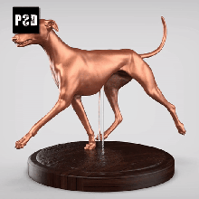 Windhund Pose 04 Kunst Hund Tier Spielzeug Haustier Figuren dog3dprint dog3dprinting greyhound3dmodel greyhound3dprint Windhundstl 3d print model - Mito3D