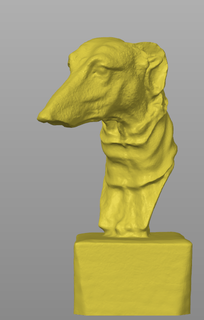 greyhound trophy 3d print model - Mito3D