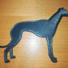 greyhound whippet fridge magnet home sighthound kitchen dining 3d print model - Mito3D