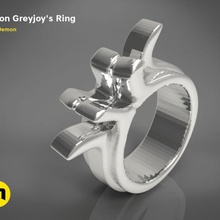 greyjoy anello gioielli maschio accessori film ottenuto 3d print model - Mito3D