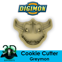 greymon cookie cutter digimon 3d print model - Mito3D