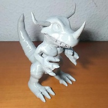 greymon mimarlık digimon dinozor t-rex 3d print model - Mito3D