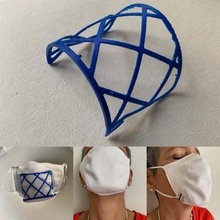 cuadrícula respirar mascaras Moda respiración COVID 19 covidmask fácil máscara accesorios 3d print model - Mito3D