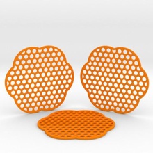 grid coasters home 3d print model - Mito3D