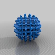gridball art sculptures 3d print model - Mito3D